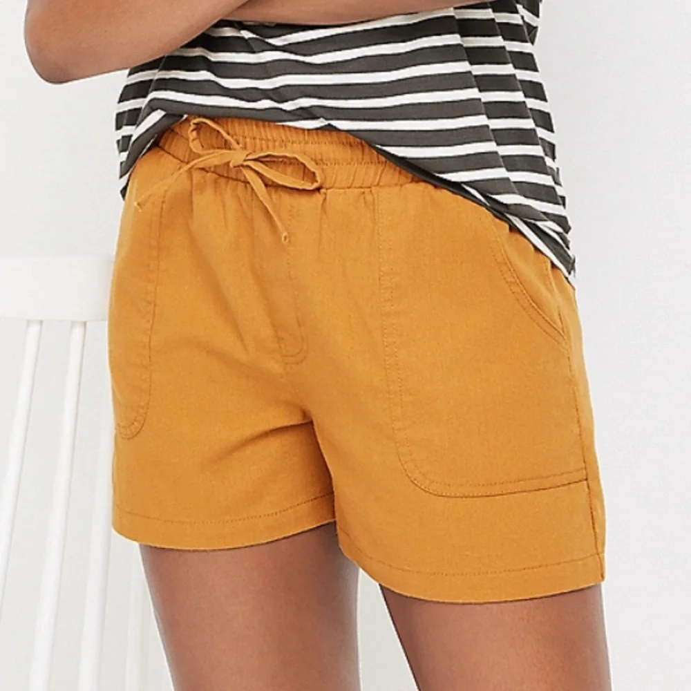 💚5/$25 SALE!💚 Dockside High Rise 4in Linen Short Sz M Burnt Orange Maurces